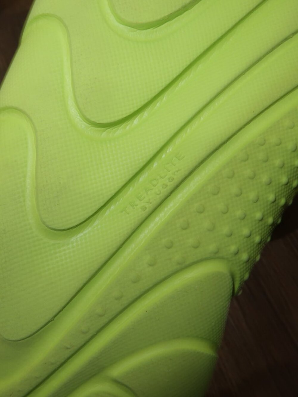 Womens UGG LA Cloud Platform Sandals Stretchy Strappy Neon Green Lightweight 9 - Picture 10 of 11